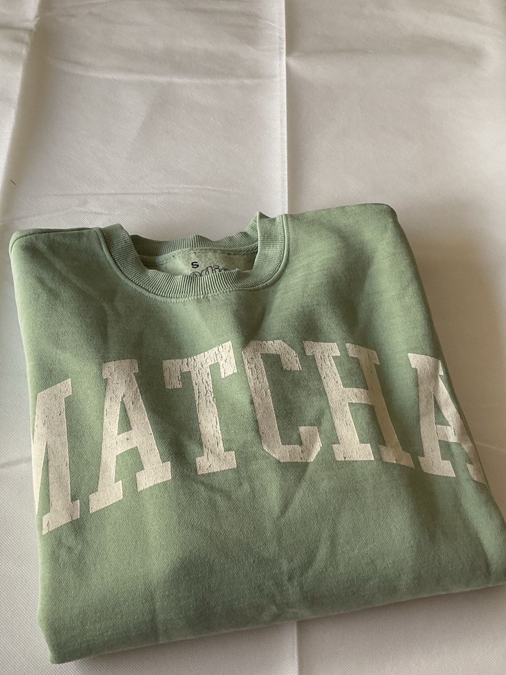 Matcha Green Crewneck Sweatshirt - Unbranded